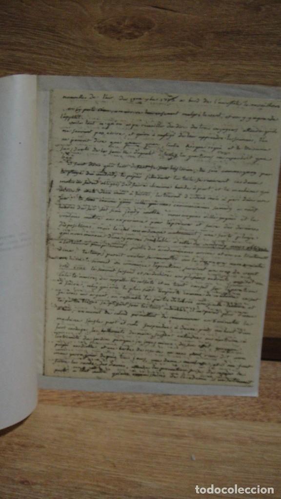Manuscritos antiguos: manuscrito facsimil de etienne de montgolfier - Foto 2