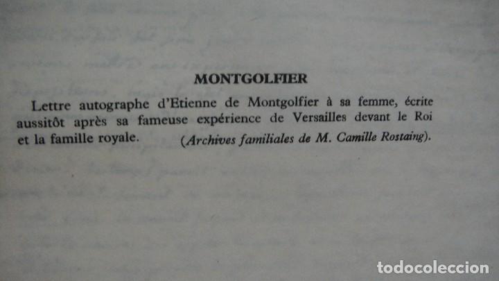 Manuscritos antiguos: manuscrito facsimil de etienne de montgolfier - Foto 3