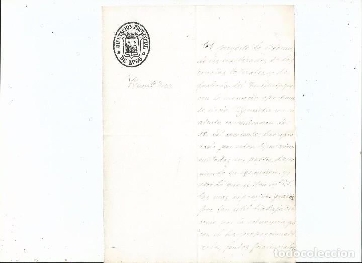 Manuscritos antiguos: 1875 - DIPUTACI&Oacute;N PROVINCIAL DE LUGO - OBRAS P&Uacute;BLICAS - Foto 1