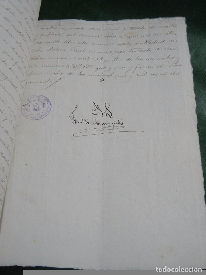 Manuscritos antiguos: DOCUMENTO PODER NOTARIA FRANCISCO DE SALES MASPONS Y LABROS, BARCELONA, 1897 - Foto 3