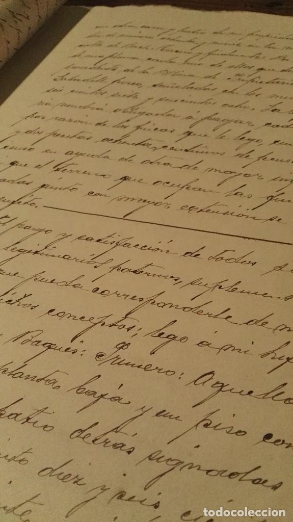 Manuscritos antiguos: ANTIGUO DOCUMENTO TESTAMENTO- SABADELL1906. - Foto 3