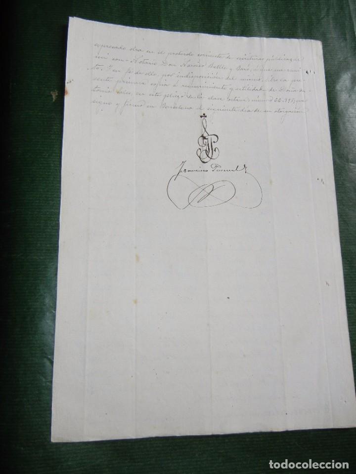 Manuscritos antiguos: DOCUMENTO PODER NOTARIA NARCISO BATLLE Y BARO, BARCELONA 1895 - Foto 2
