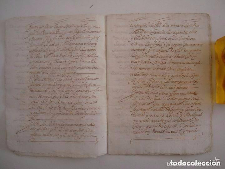 Alte Manuskripte: MANUSCRITO DE 1671 CAPITOLS MATRIMONIALS. GIRONA. CASTELL DE BRUNYOLA. 24 P&Aacute;GINAS