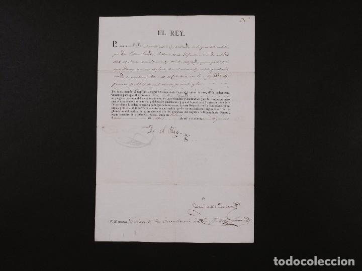 Manuscritos antiguos: FIRMA REAL FERNANDO VII 1829 - Foto 1