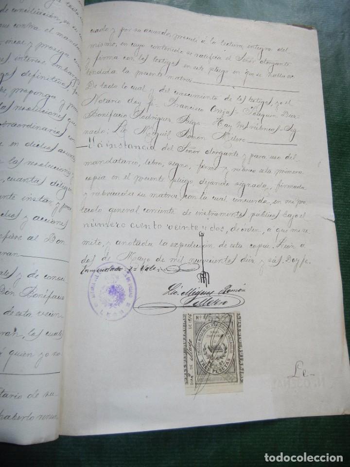 Manuscritos antiguos: ESCRITURA DE PODER NOTARIA DE MIGUEL RAMON MELERO, LEON 1916 - Foto 2