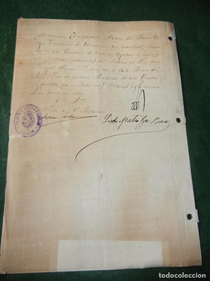 Manuscritos antiguos: ESCRITURA DE PODER NOTARIA DE MIGUEL RAMON MELERO, LEON 1916 - Foto 3