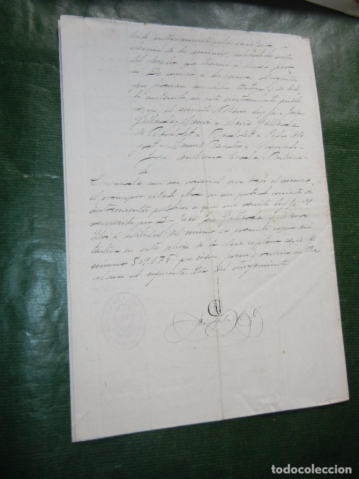 Manuscritos antiguos: ESCRITURA DE PODER NOTARIA JOSE ANTONIO CERDA Y FABREGAS, BARCELONA 1913 - Foto 2
