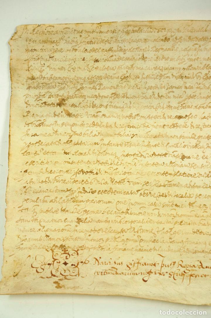 Manuscritos antiguos: CATALU&Ntilde;A, DOCUMENTO ANTIGUO 19X34CM. - Foto 2