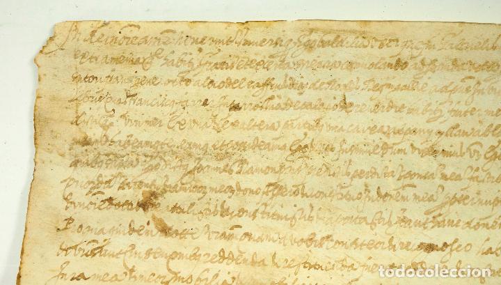 Manuscritos antiguos: CATALU&Ntilde;A, DOCUMENTO ANTIGUO 19X34CM. - Foto 5