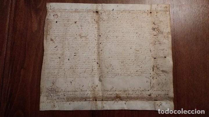 Manuscritos antigos: PERGAMI MANUSCRIT DE RUPI&Agrave;, ANY 1544