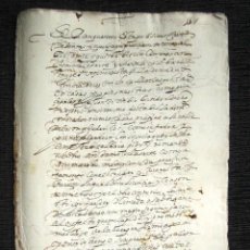 Manuscritos antiguos: AÑO 1620, MADRID. VENTA Y CENSO POR ANTONIO DE ARISTEGUI A FAVOR DE ANTONIO LASARTE. 
