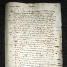 Manuscritos antiguos: AÑO 1611, MADRID. CARTA DE PAGO CONTRA ANTONIO LASARTE Y SU MUJER. 