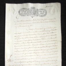 Manuscritos antiguos: AÑO 1830, GINZO (PONTEVEDRA). PLEITO ENTRE MADRE E HIJOS POR VENTA DE BIENES HEREDADOS. 
