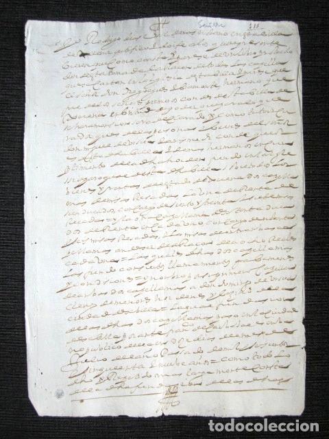 Manuscritos antiguos: A&Ntilde;O 1659, SEVILLA. FUNDACI&Oacute;N DE DOS CAPELLAN&Iacute;AS. - Foto 1