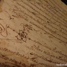 Manuscritos antiguos: TORRALBA DE LOS SISONES 1590. TERUEL VENTA DE UNA PARIDERA CERRADA. FIRMA NOTARIO MONREAL DEL CAMPO.. Lote 75714095