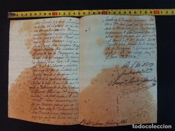 Manuscritos antiguos: Documento de 1737 de la ciudad de Valls - Foto 1