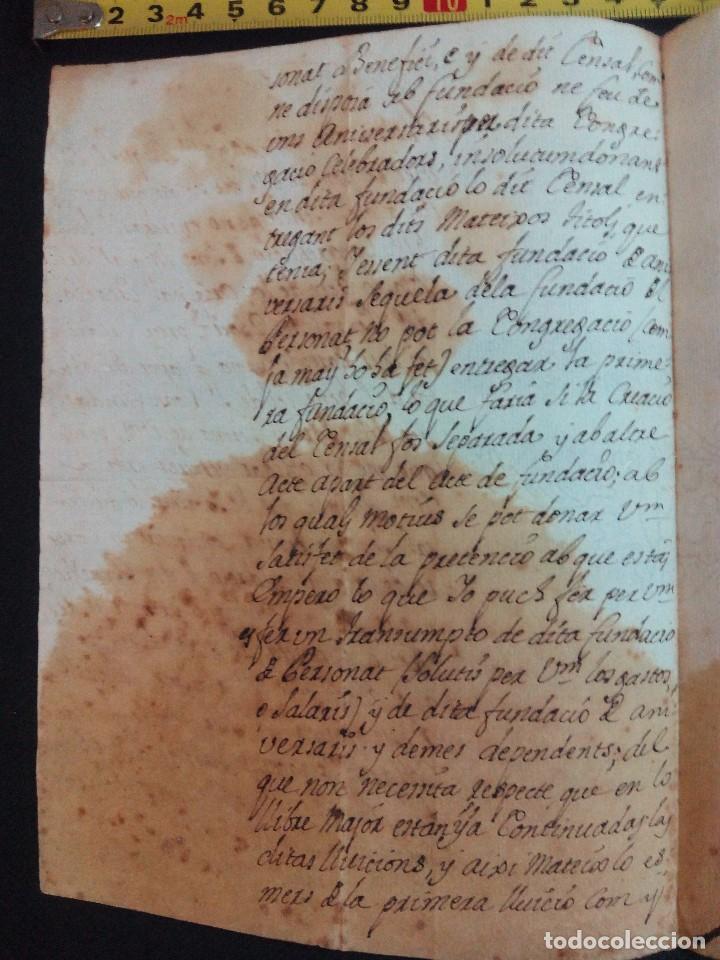 Manuscritos antiguos: Documento de 1737 de la ciudad de Valls - Foto 2