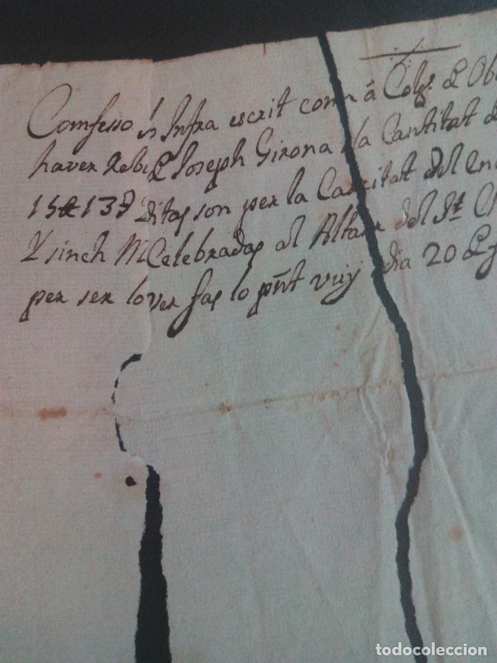 Manuscritos antiguos: Documento manuscrito recuperado de 1744-2-20 - Foto 3