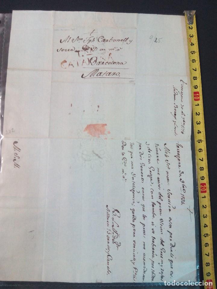 Manuscritos antiguos: Documento manuscrito carta de 1794 de Matar&oacute; - Foto 1