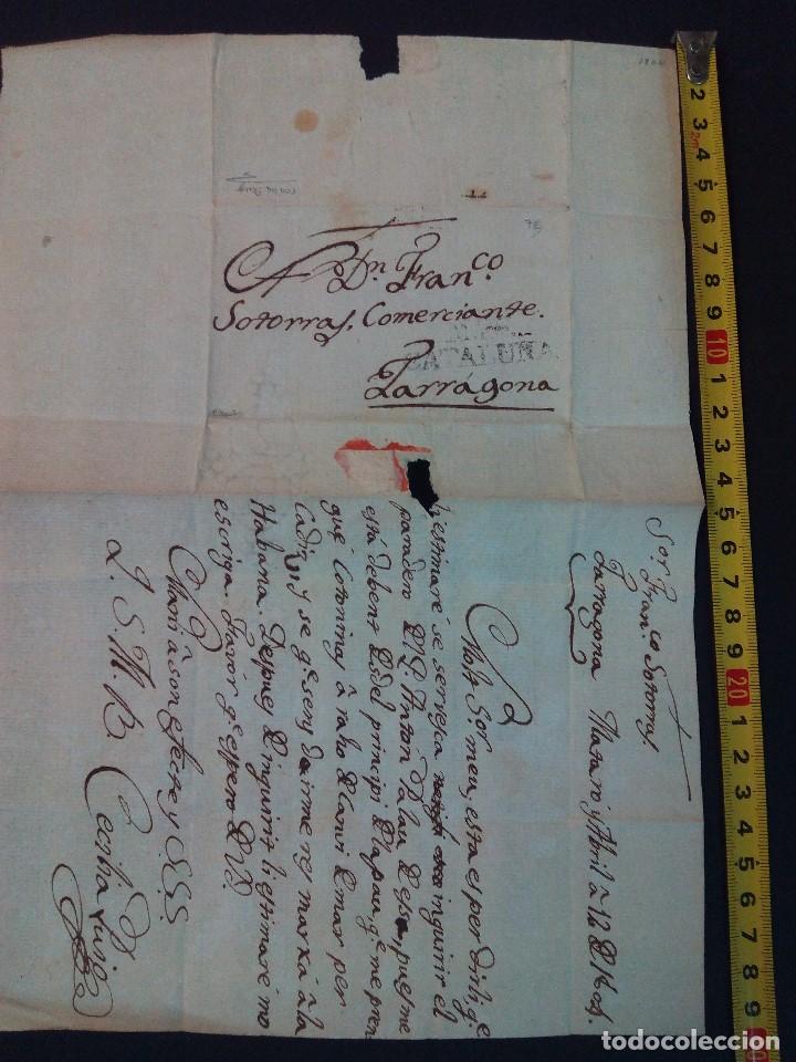 Manuscritos antiguos: Curioso Documento carta personal 1804-4-12 - Foto 1