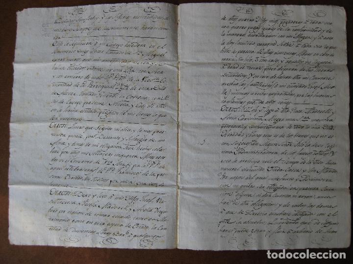 Manuscritos antiguos: MANUSCRITO ALCOVER A&Ntilde;O 1803 - TESTAMENTO - Foto 5