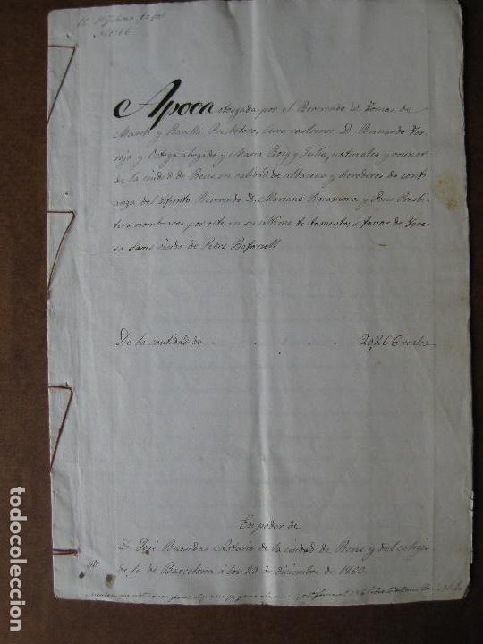 Manuscritos antiguos: MANUSCRITO APOCA CIUDAD DE REUS A&Ntilde;O 1863 - - Foto 1