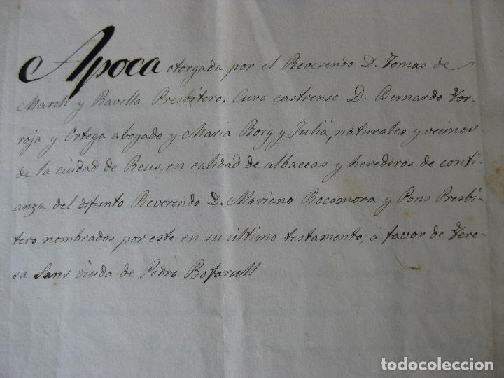 Manuscritos antiguos: MANUSCRITO APOCA CIUDAD DE REUS A&Ntilde;O 1863 - - Foto 2
