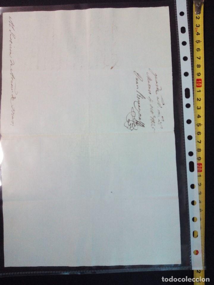 Manuscritos antiguos: Documento manuscrito de 1825-10-4 de Matar&oacute; - Foto 2