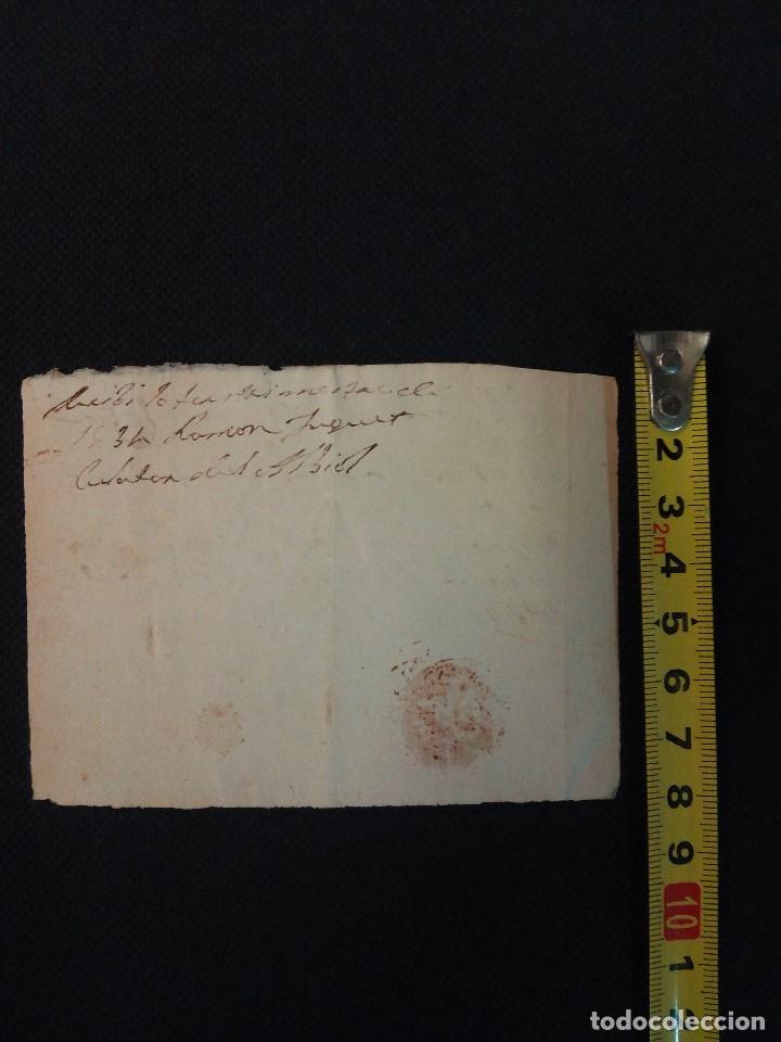 Manuscritos antiguos: Carta de Jos&eacute; Antonio Genius de 1834-8-26, en la Selva del Camp - Foto 2