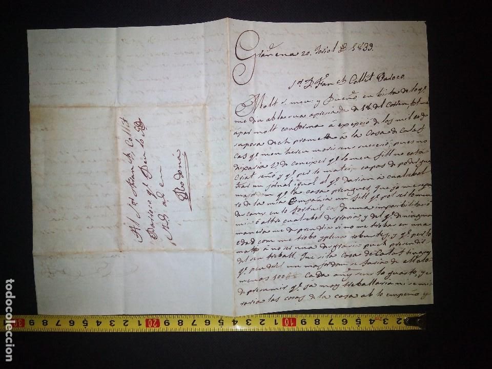 Manuscritos antiguos: Documento carta de Gra&ntilde;ena del 1839-7-20 - Foto 1