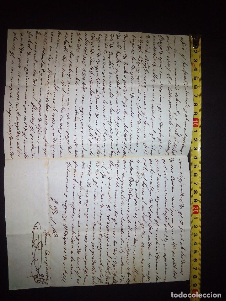 Manuscritos antiguos: Documento carta de Gra&ntilde;ena del 1839-7-20 - Foto 2