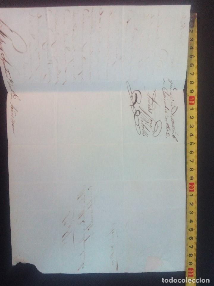 Manuscritos antiguos: Documento carta de 1842 en Matar&oacute;. - Foto 2