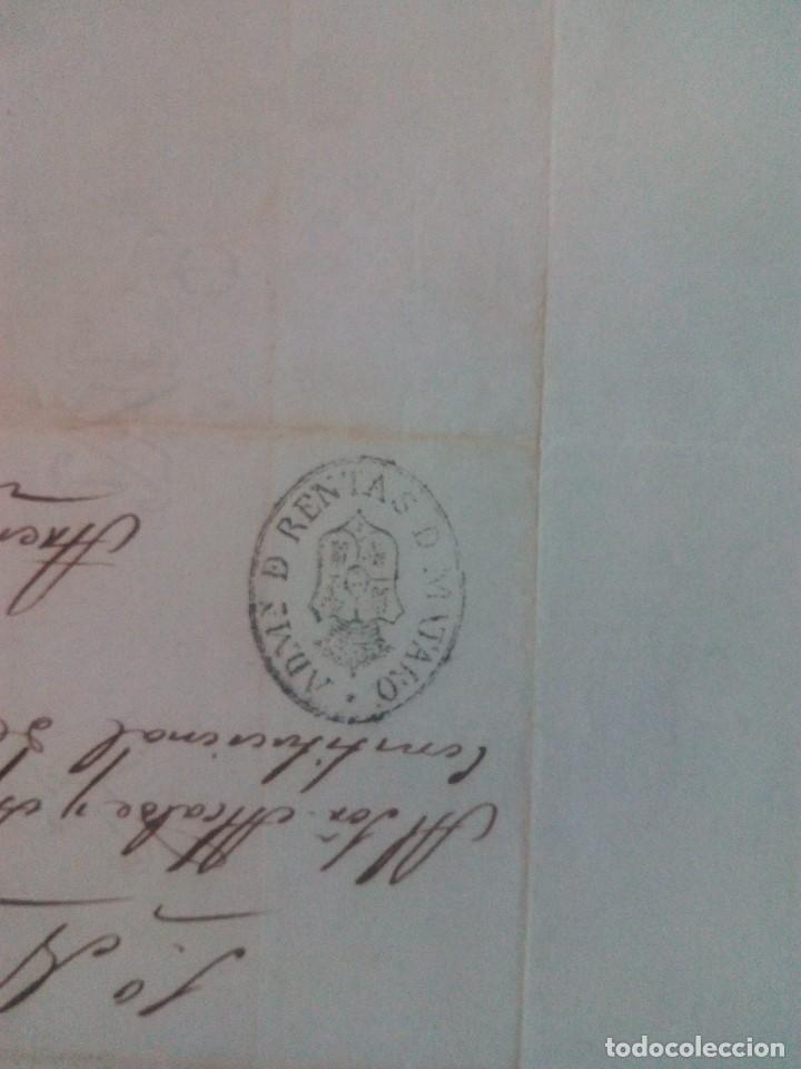 Manuscritos antiguos: Documento carta de 1842 en Matar&oacute;. - Foto 4