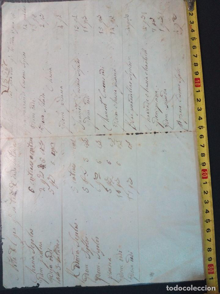 Manuscritos antiguos: Documento contabilidad de 1856 de la zona de Tarragona (Selva del camp ?) - Foto 2