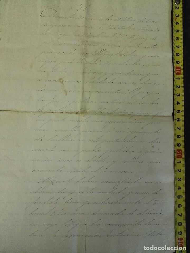 Manuscritos antiguos: Documento judicial de L&eacute;rida de 1859 - Foto 1