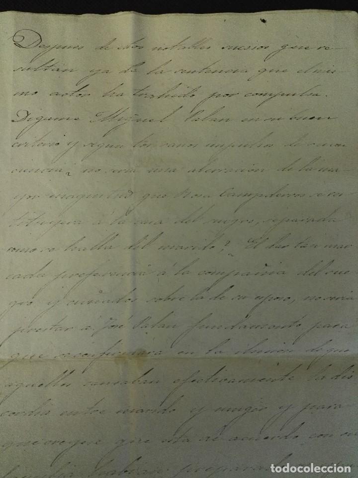 Manuscritos antiguos: Documento judicial de L&eacute;rida de 1859 - Foto 2