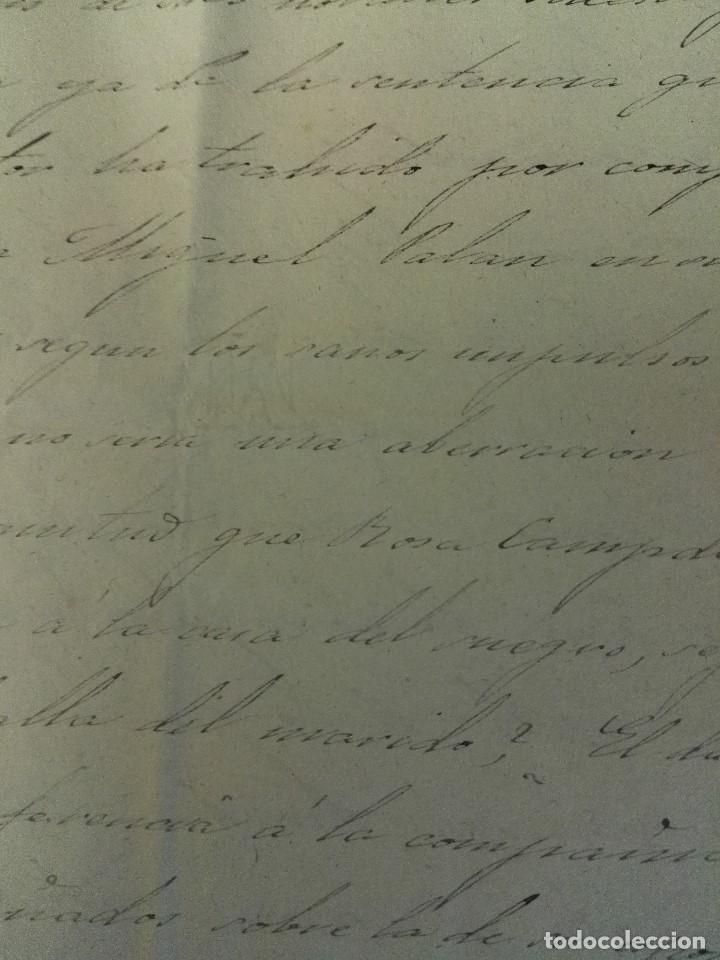 Manuscritos antiguos: Documento judicial de L&eacute;rida de 1859 - Foto 3