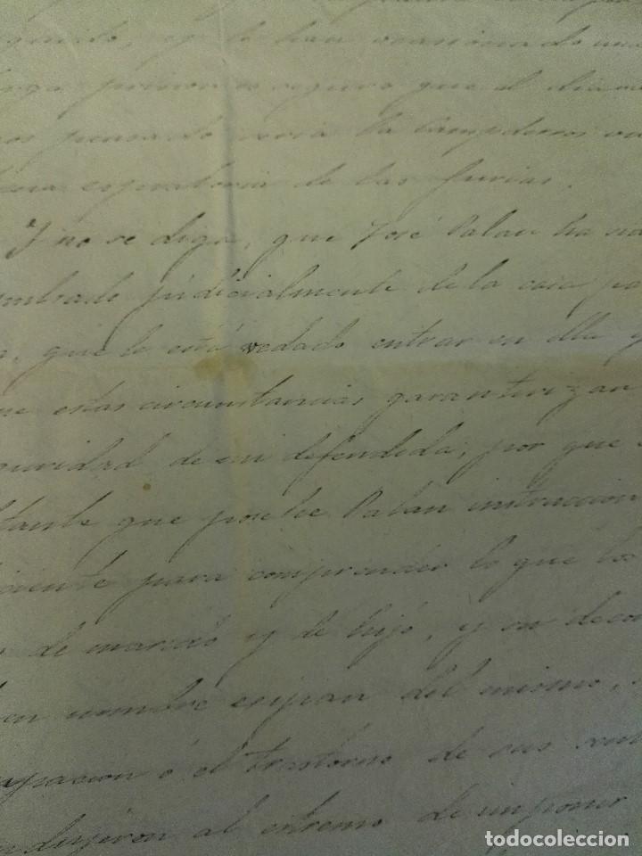 Manuscritos antiguos: Documento judicial de L&eacute;rida de 1859 - Foto 4