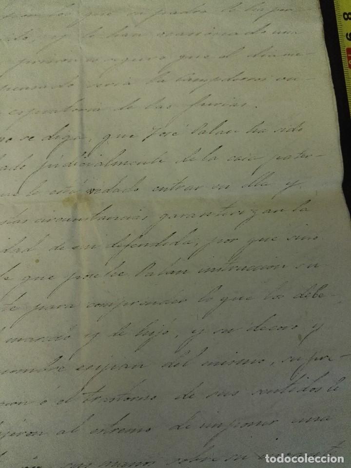 Manuscritos antiguos: Documento judicial de L&eacute;rida de 1859 - Foto 5