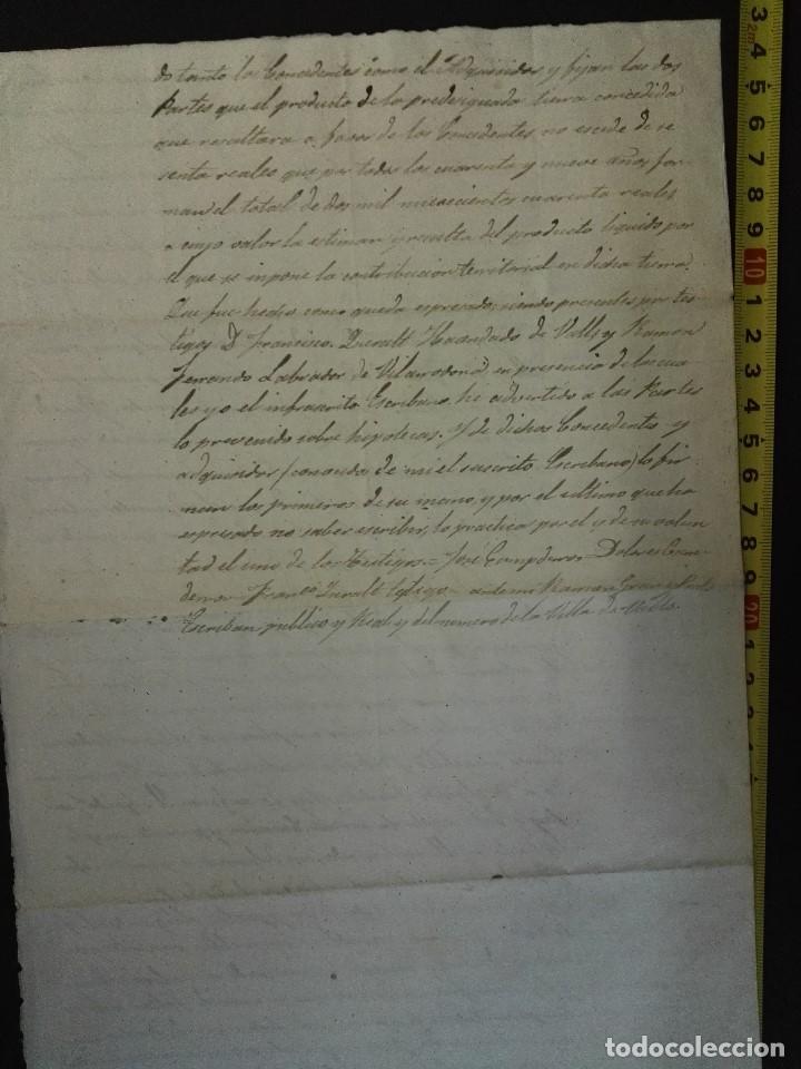 Manuscritos antiguos: Documento notarial de Valls de 1862-3-31 - Foto 2