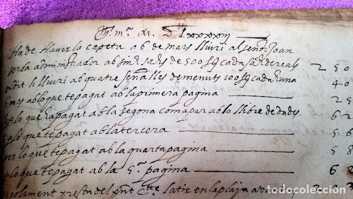 Manuscritos antiguos: RARISSIMA LLIBRETA CATALANA DE COMPTES 1593 - Foto 6
