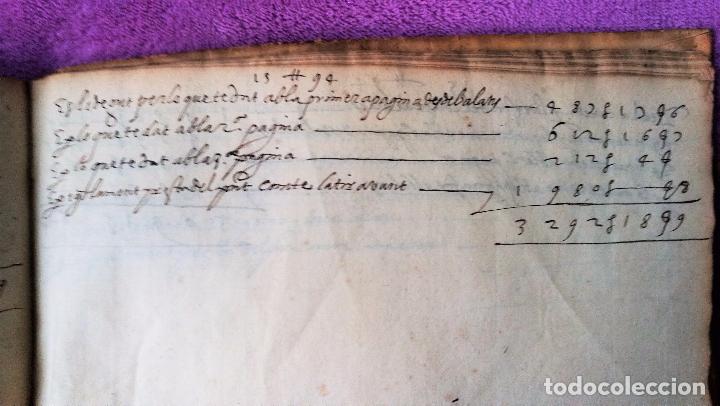 Manuscritos antiguos: RARISSIMA LLIBRETA CATALANA DE COMPTES 1593 - Foto 8