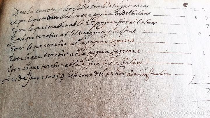 Manuscritos antiguos: RARISSIMA LLIBRETA CATALANA DE COMPTES 1593 - Foto 9