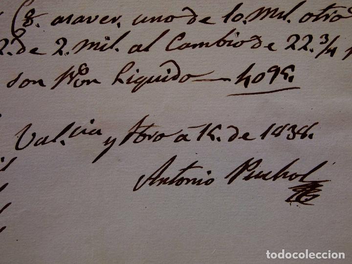 Manuscritos antiguos: DOCUMENTO, RECIBO ANTONIO PUCHOL, EN VALENCIA, 1838 - Foto 3
