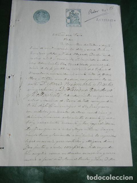 Manuscritos antiguos: PODER NOTARIA ENRIQUE MOLAR VIDAL, GRANOLLERS 1918 - Foto 1