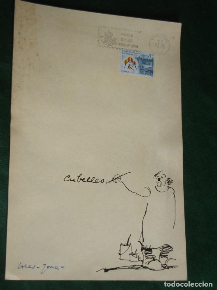 Manuscrits anciens: FELICITACION NAVIDAD ILUSTRAC.SOLER-JOVE - PRIMER DIA ESTATUT AUTONOMIA 1979 Y FIRMA AUT&Oacute;GRAFA