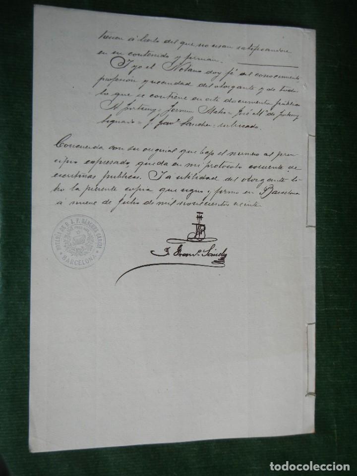 Manuscritos antiguos: PODER NOTARIA JUAN FRANCISCO SANCHEZ GARCIA, BARCELONA 1920 - Foto 2