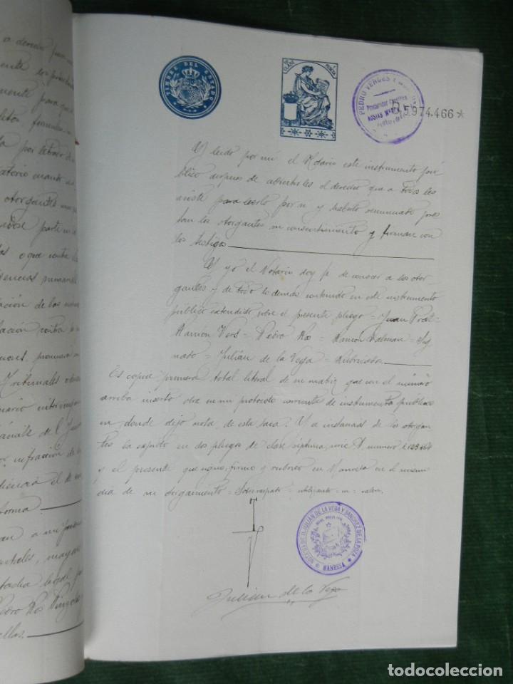 Manuscritos antiguos: PODER NOTARIA JULIAN DE LA VEGA Y SANCHEZ DE LA POZA, MANRESA, 1918 - Foto 2