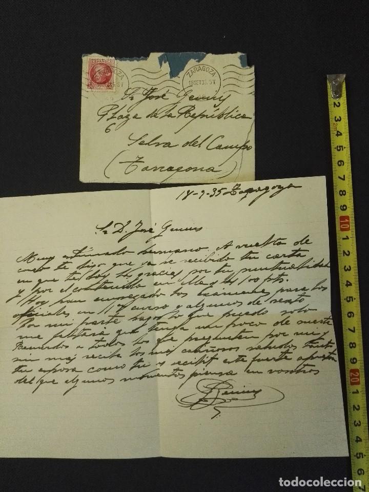 Manuscritos antiguos: Documento carta de la Selva del Camp, Tarragona. 1935-9-18 - Foto 1
