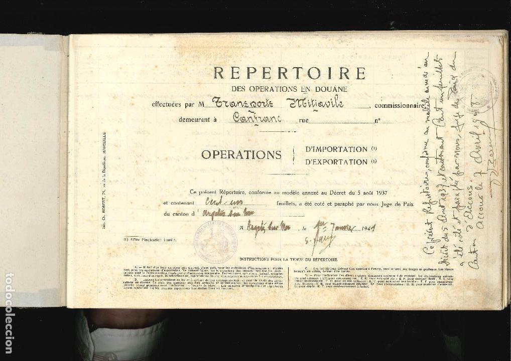 Manuscritos antiguos: Directorio de operaciones en aduana Canfranc 1942 - Foto 2